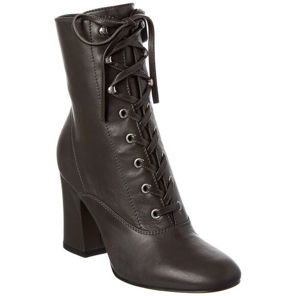 Gianvito Rossi Mackay 85 Leather Boot Grey